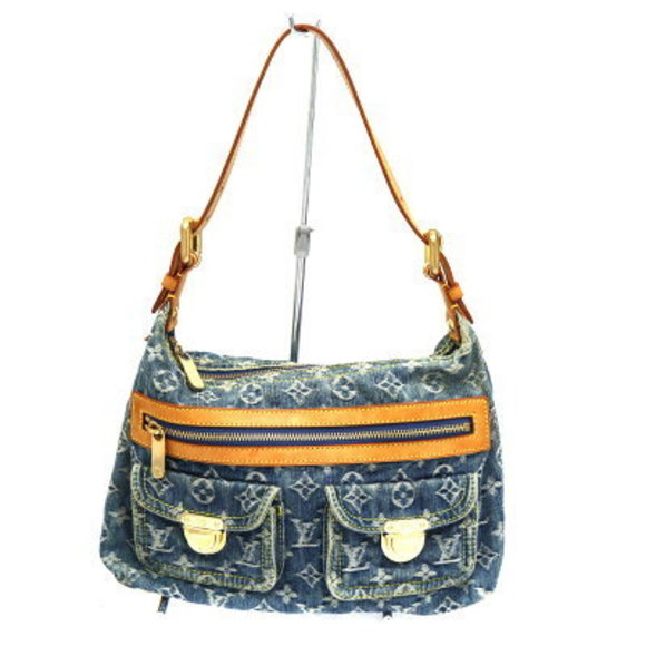 Louis Vuitton Baggy Monogram Denim Shoulder Bag Blue - Picture 1 of 6